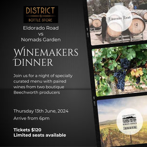 Eldorado Road & Nomads Garden Paired Dinner - Thursday 13th June from 6pm